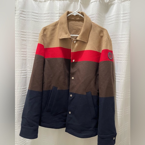 Carolina Herrera wool striped coat - Picture 1 of 12